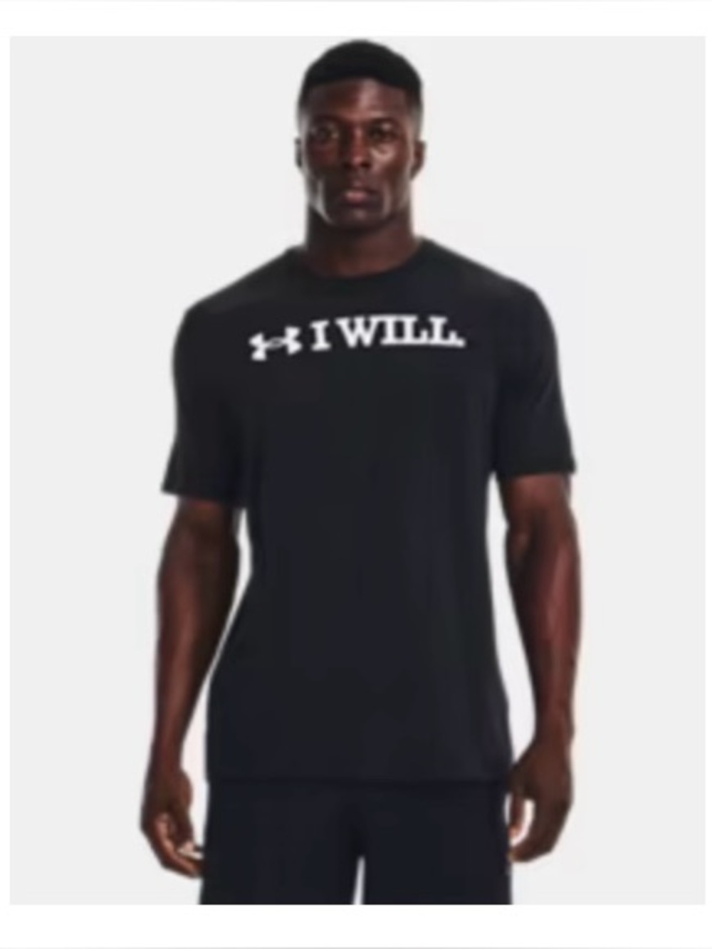 Under Armour Black Tee with Text